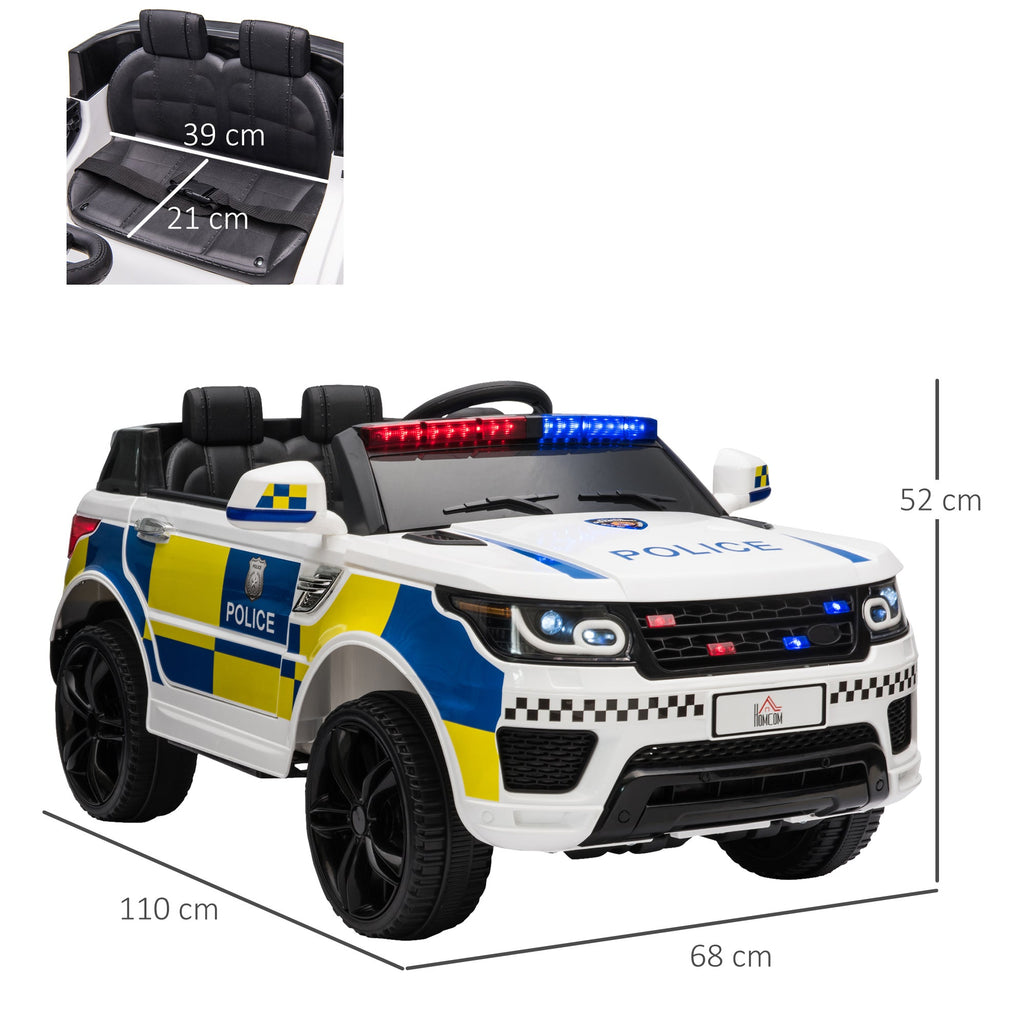 Auto elettrica polizia - dimensioni