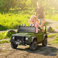 Land Rover Defender elettrico per bambini - verde militare