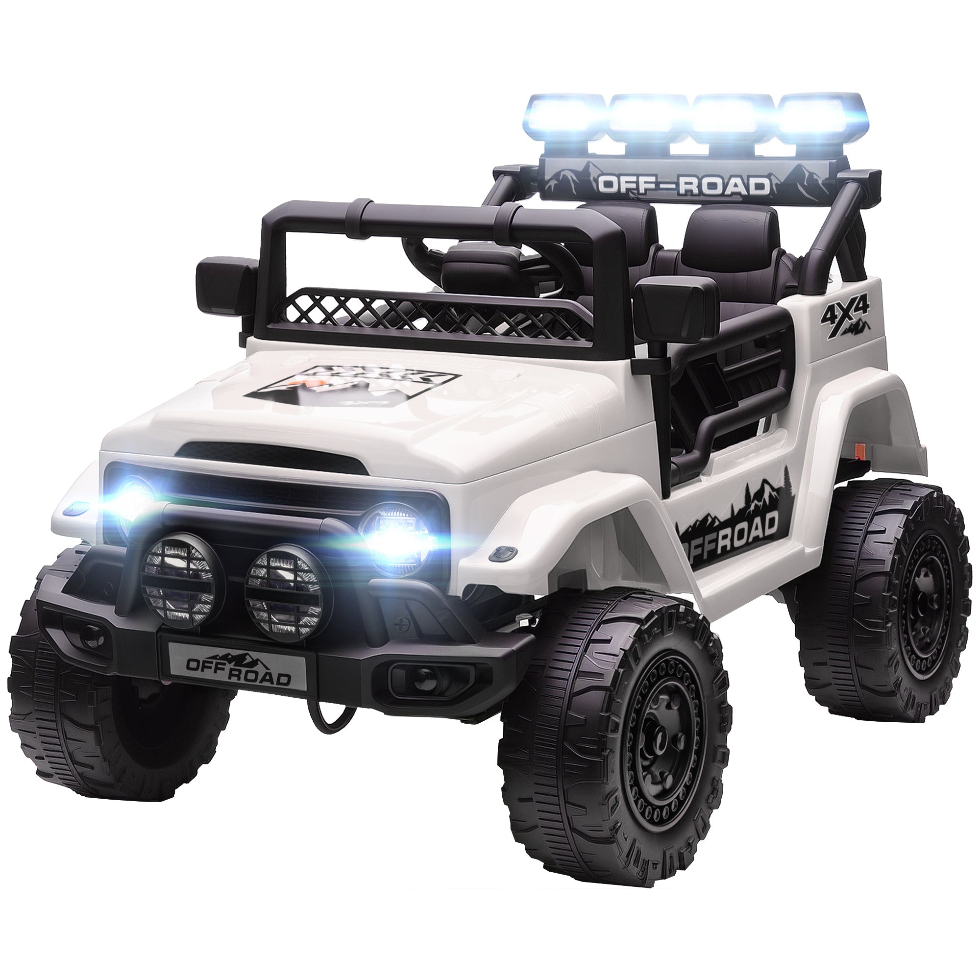 Jeep Off-Road 4x4 Elettrica per Bambini – Doppio Motore 12V con Telecomando