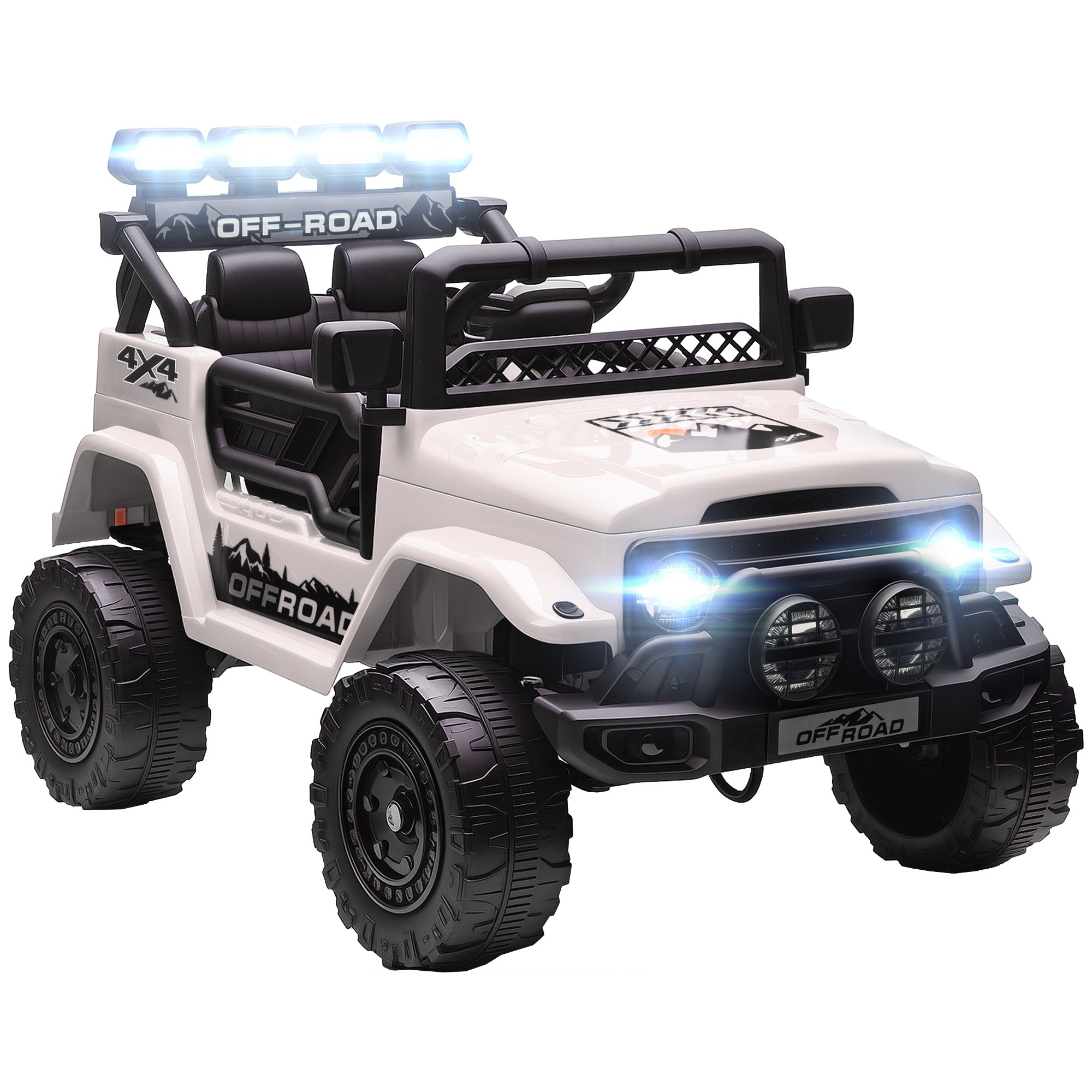 Jeep Off-Road 4x4 Elettrica per Bambini – Doppio Motore 12V con Telecomando