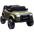 Toyota Land Cruiser elettrico bambini - verde militare vista frontale
