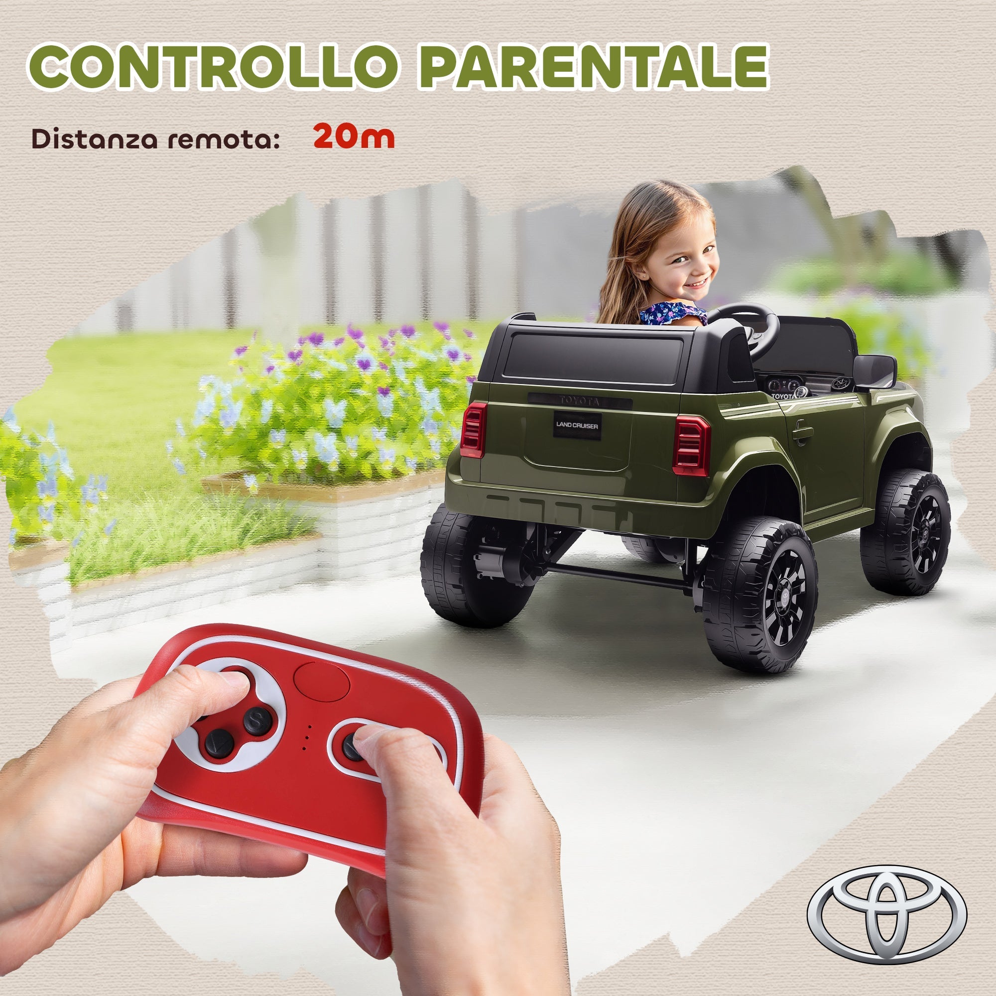Toyota Land Cruiser - doppio motore 12V potente