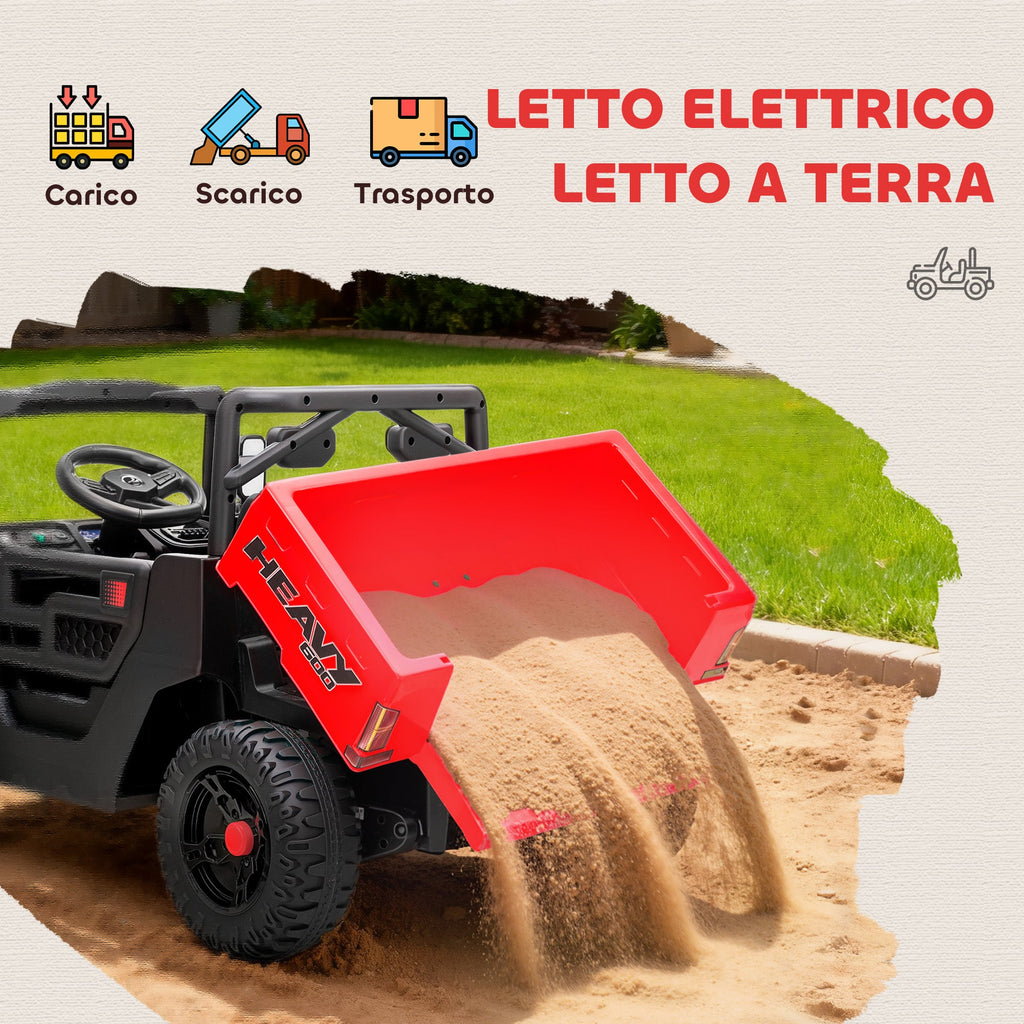 UTV Heavy Duty - cassone elettrico ribaltabile carico scarico