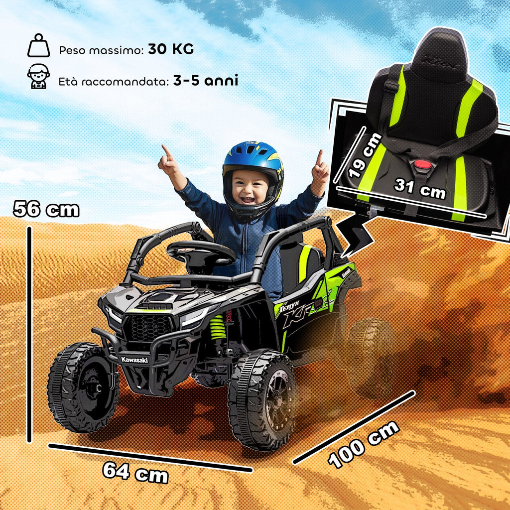 Kawasaki Teryx KRX - dimensioni 100x64x56 cm, max 30 kg, 3-5 anni