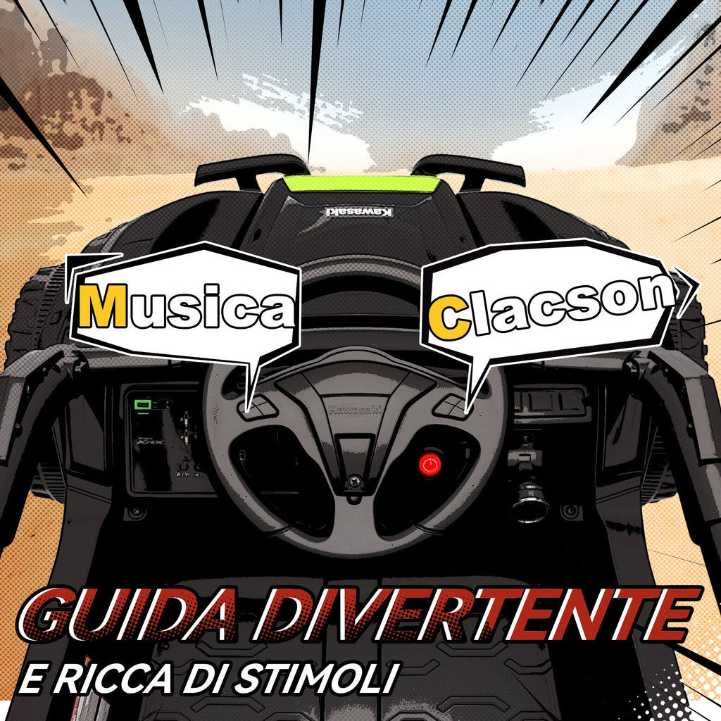 Kawasaki Teryx KRX - musica e clacson guida divertente