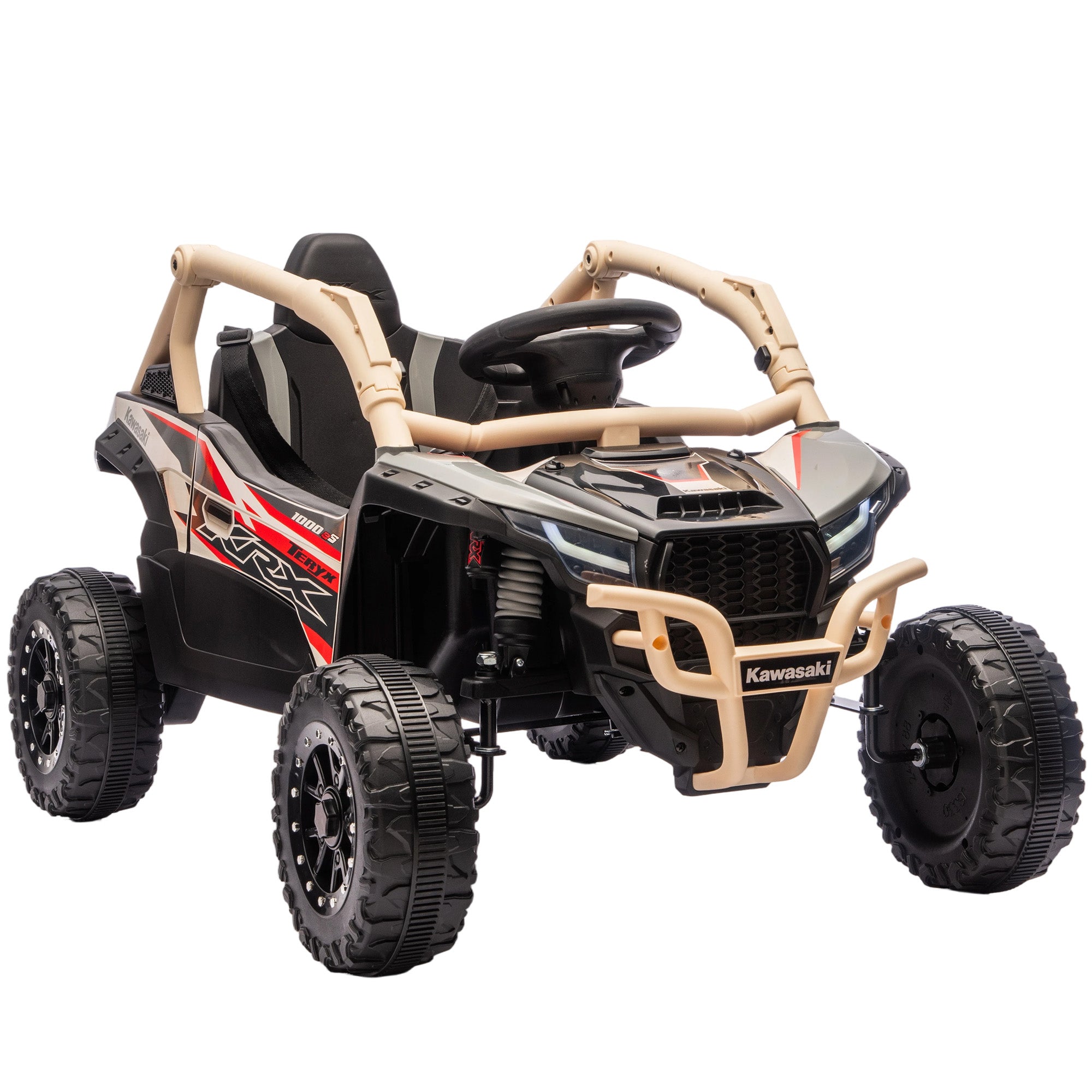 Kawasaki Teryx KRX 1000 Elettrico per Bambini – Edizione Gialla Sabbia con Telecomando