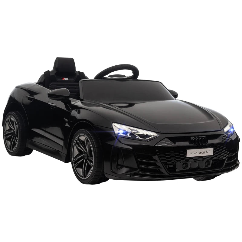 Audi RS e-tron GT elettrica per bambini nera – vista laterale