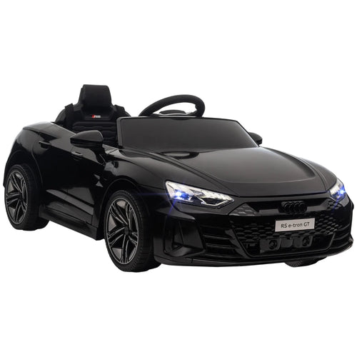 Audi RS e-tron GT elettrica per bambini nera – vista laterale