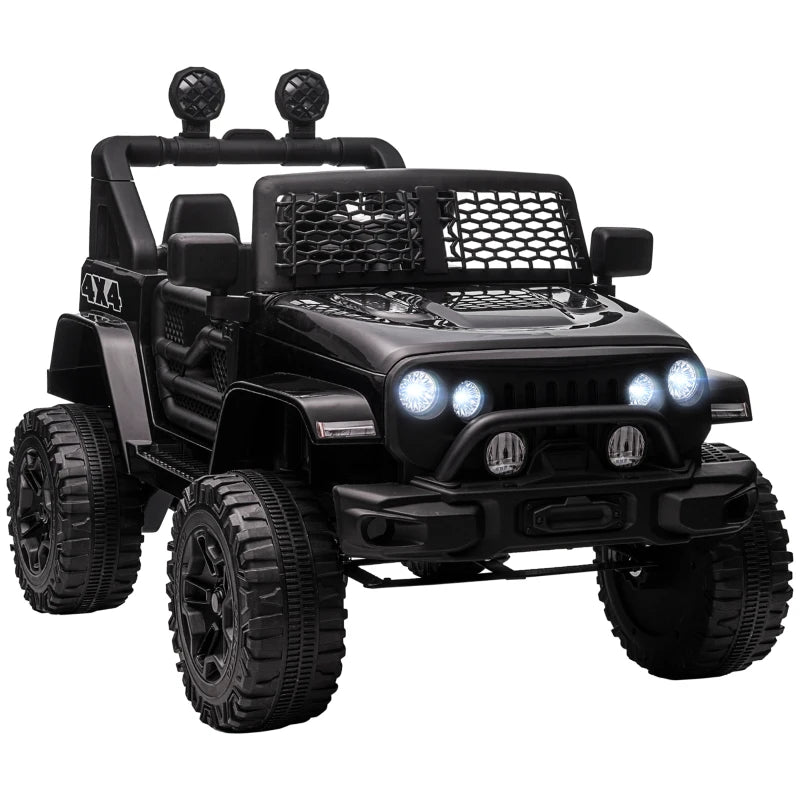 Jeep 4x4 Elettrica per Bambini – Nera