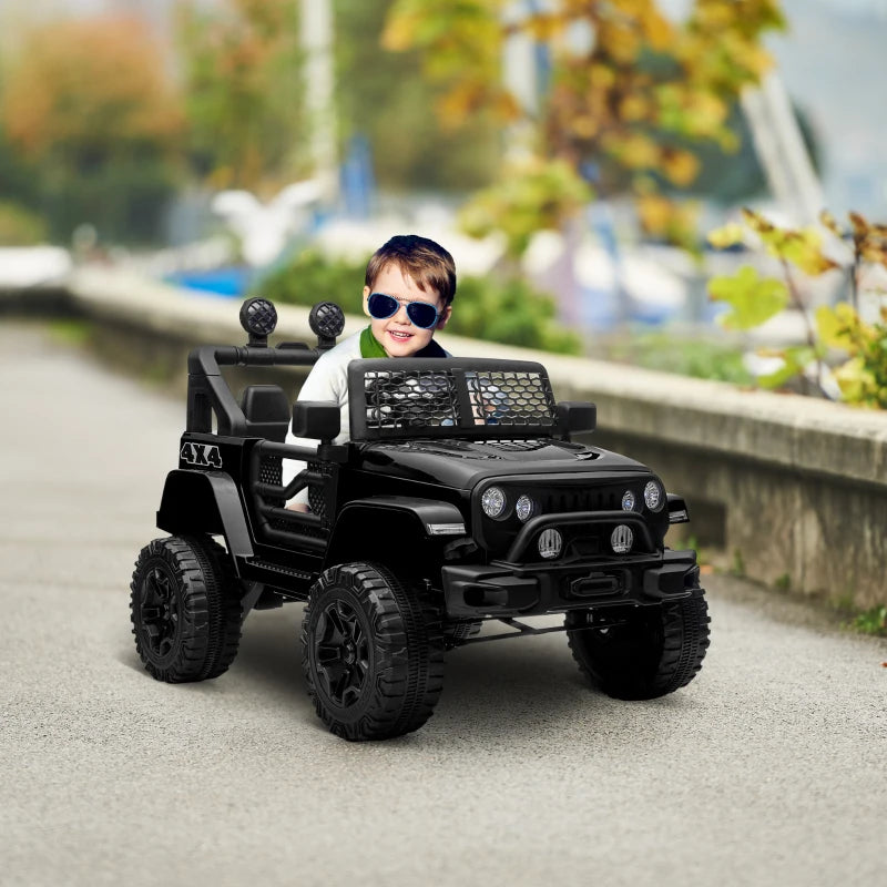 Jeep 4x4 Elettrica per Bambini – Nera